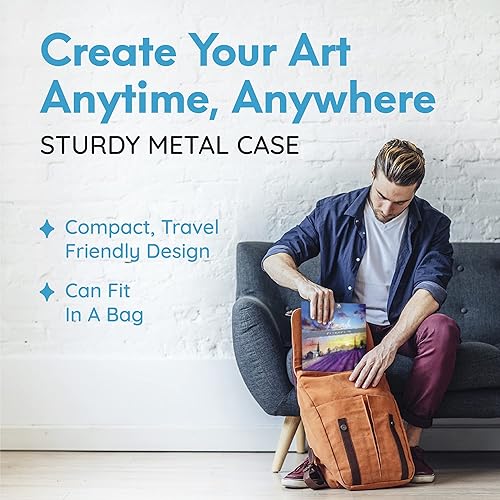 Miniatura 9 de Mozart - Juego de pintura japonesa de primera calidad 40 colores de agua intensos incluye colores de agua sólidos metálicos y neón calidad de