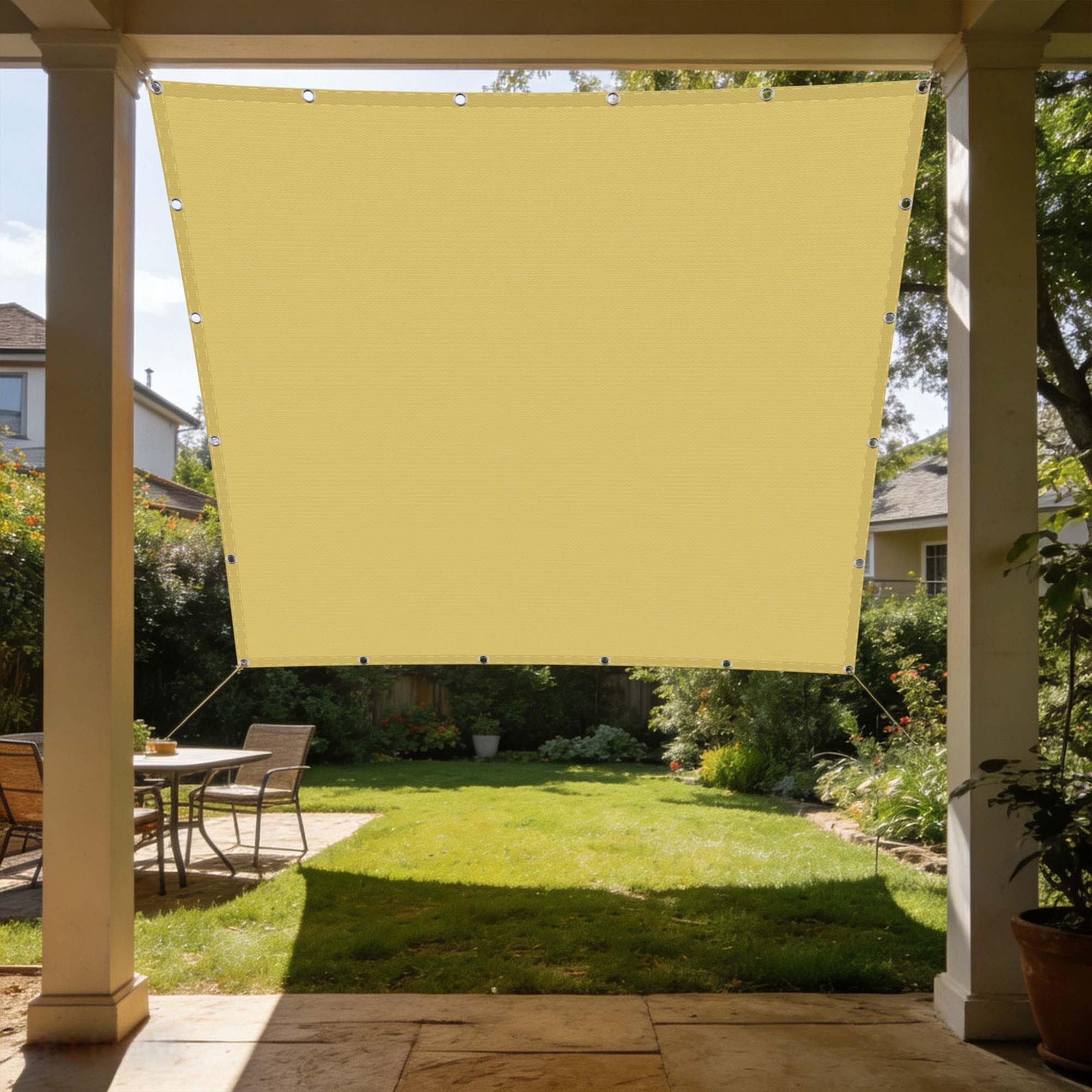 Voile d'ombrage imperméable 3.5x7m pour ombrager la terrasse et la piscine