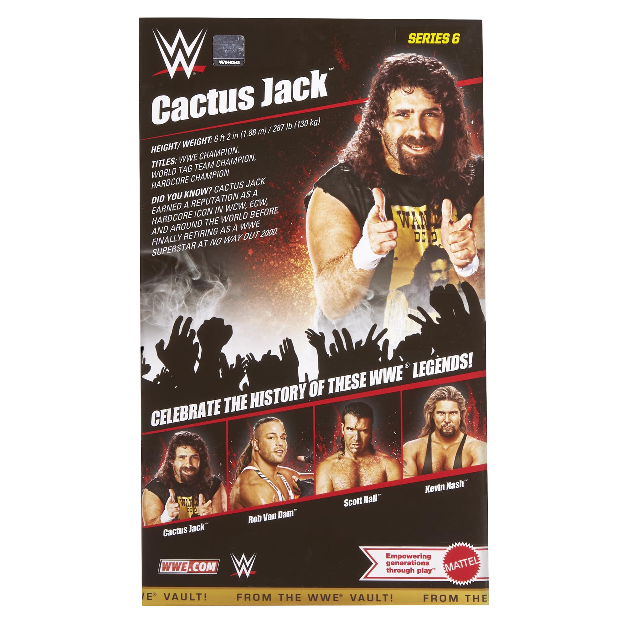 Amazon.com: WWE Cactus Jack (Barbed Wire 2x4) from The Vault
