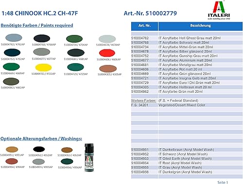 Miniatura 2 de Italeri 2779 Chinook HC.1Ch-47D, 1 48