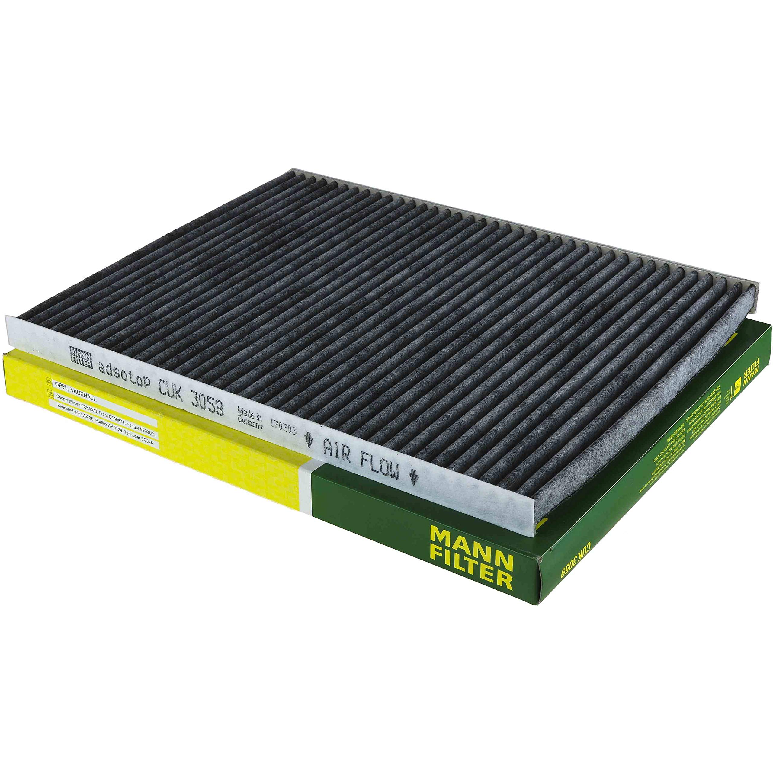 Paquete de inspección Kit de mantenimiento de filtros con filtro de aceite W 712/75, filtro de aire C 27 181, filtro de combustible WK 512, filtro de habitáculo CUK 3059, tornillo de cierre