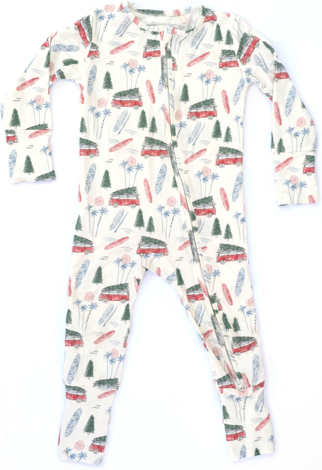 Shwally Organic Baby Bamboo Rompers with 17 Signature Prints - Infant Zipper Jumpsuits