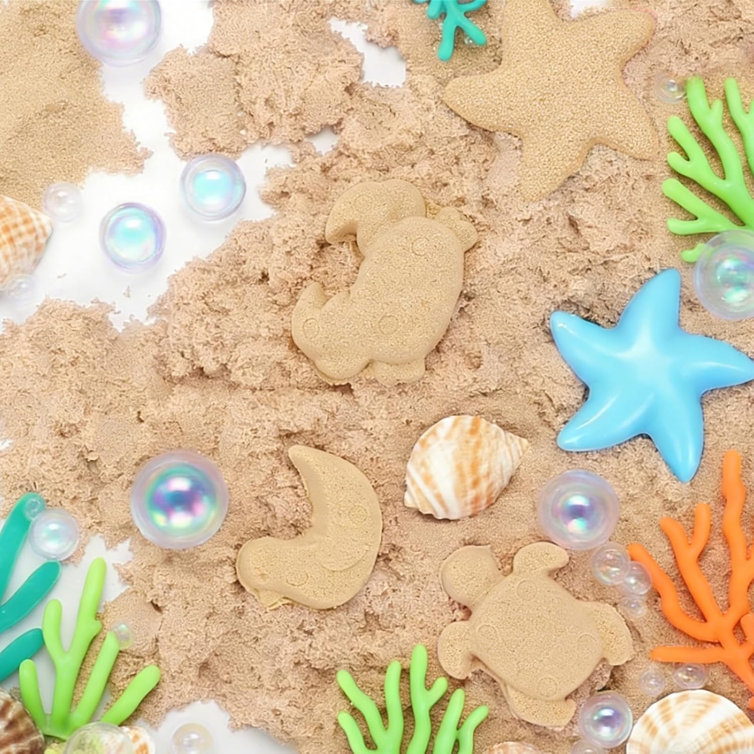 FURWEY 13.3lbs Play Sand, Natural Brown Sensory Sand,Suitable for Children to Shaping, Squeezing and Molding