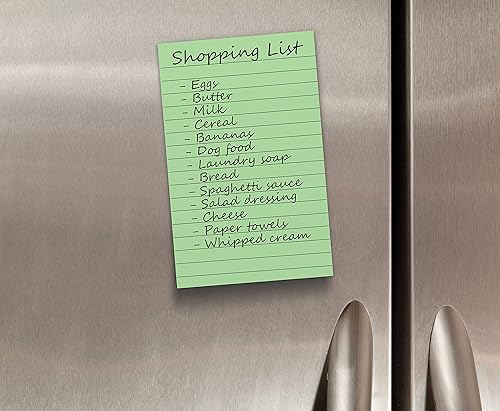 Miniatura 6 de Better Office Products Notas adhesivas forradas, 4 x 6, paquete de 10, 500 hojas (50/bloc), notas autoadhesivas con líneas, 4 colores pastel