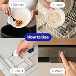 ATTITUDE Dishwasher Pods, Plant-Based & Vegan, Phosphate-Free Detergent Tablets, Naturally Derived, Unscented, 70 Count