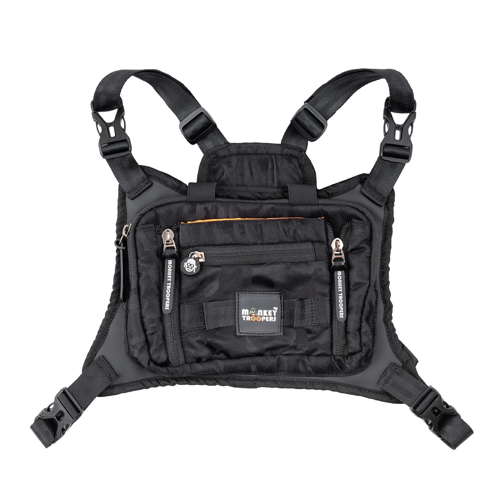 Torque Chest Bag, Unisex Harness with Magnetic, Strap Tank Mount, Touch-Sensitive Pocket & Adjustable Fit. Ideal for Biking, Hiking, Travel, Outdoor Adventures(Black)-image-18