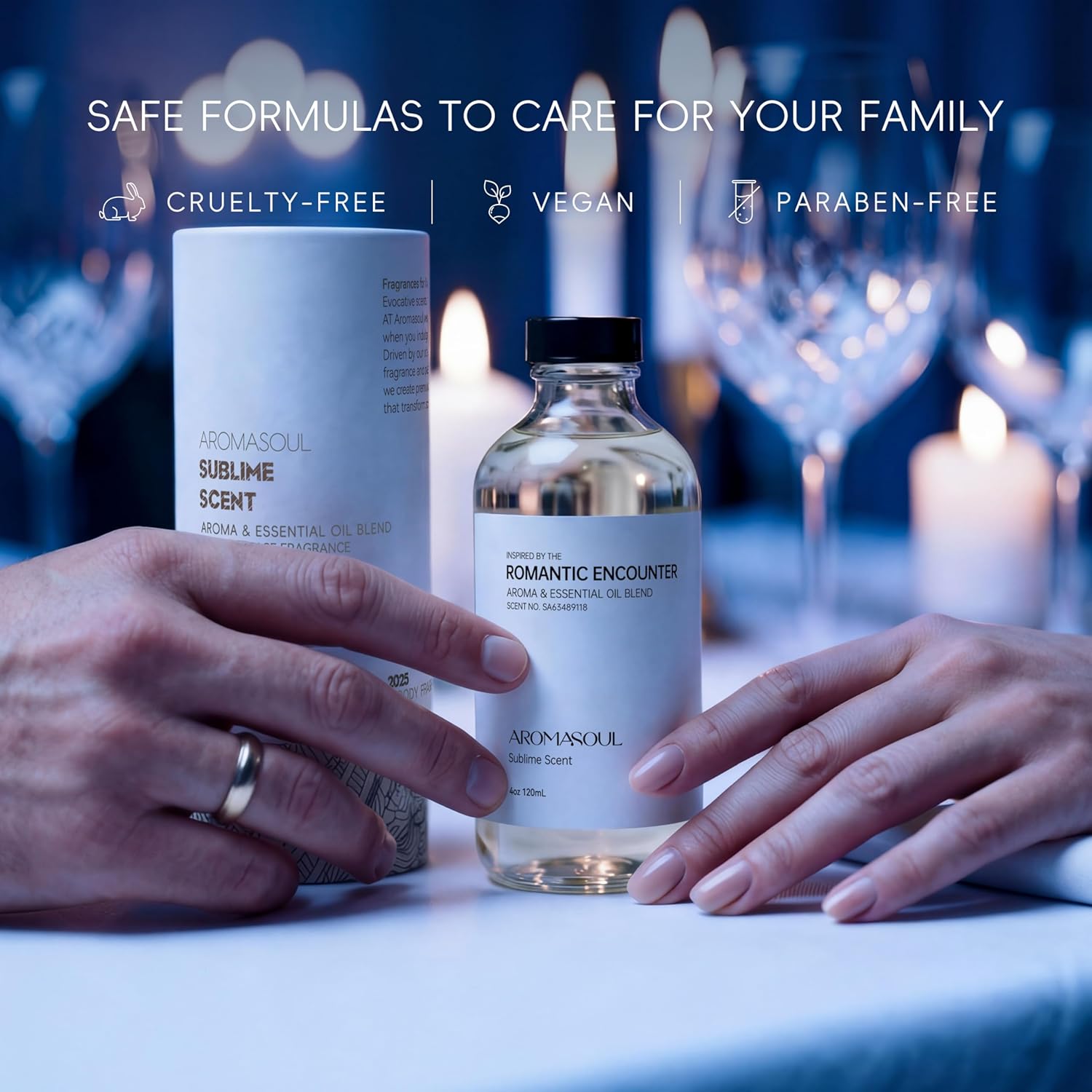 Hotel Diffuser Oil Romantic Encounter Scent - Premium Fragrance Oil for Ultrasonic and Waterless Diffuser - 120 mL, 4 fl oz