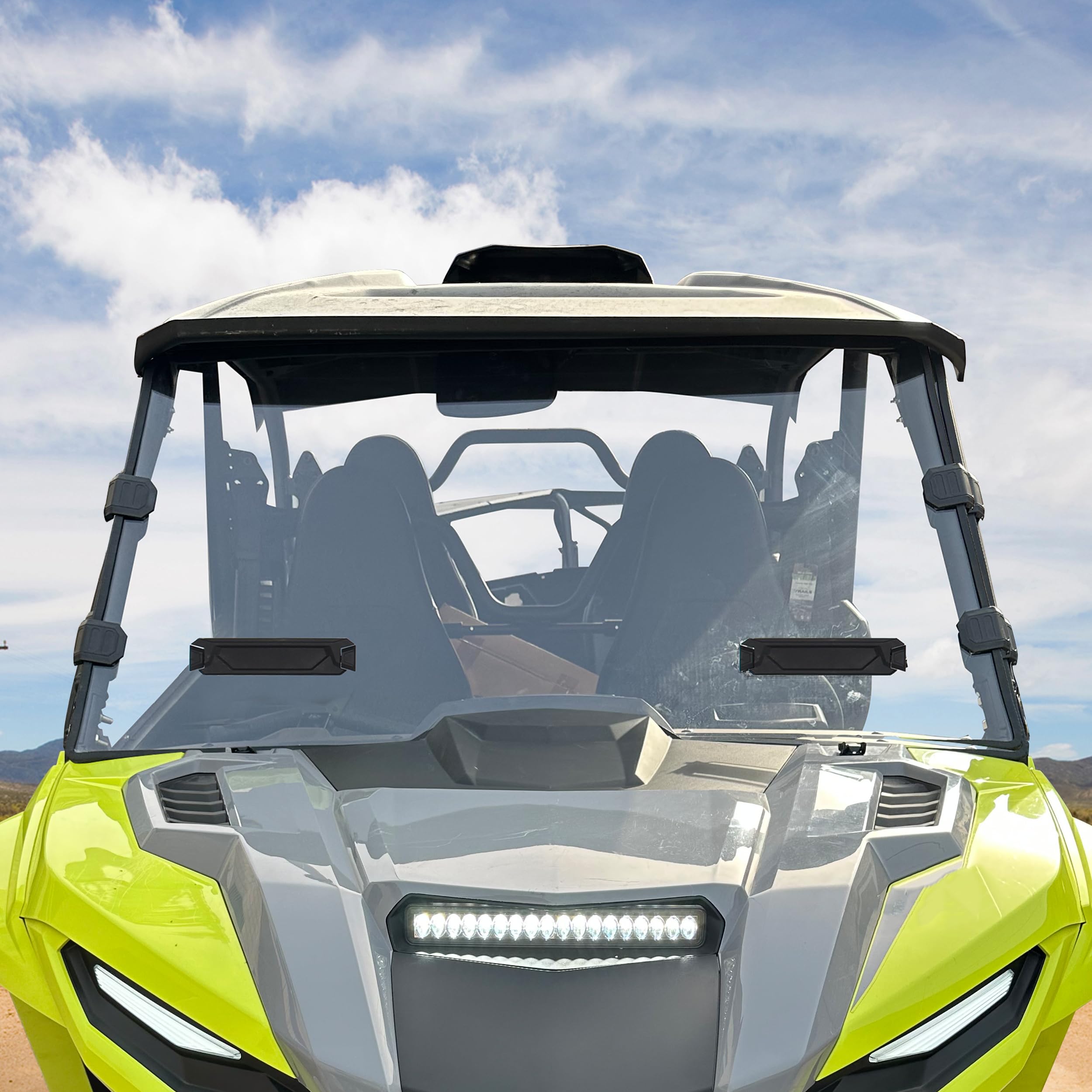 Amazon.com: CUSAUTV Front Full Windshield Compatible with Yamaha