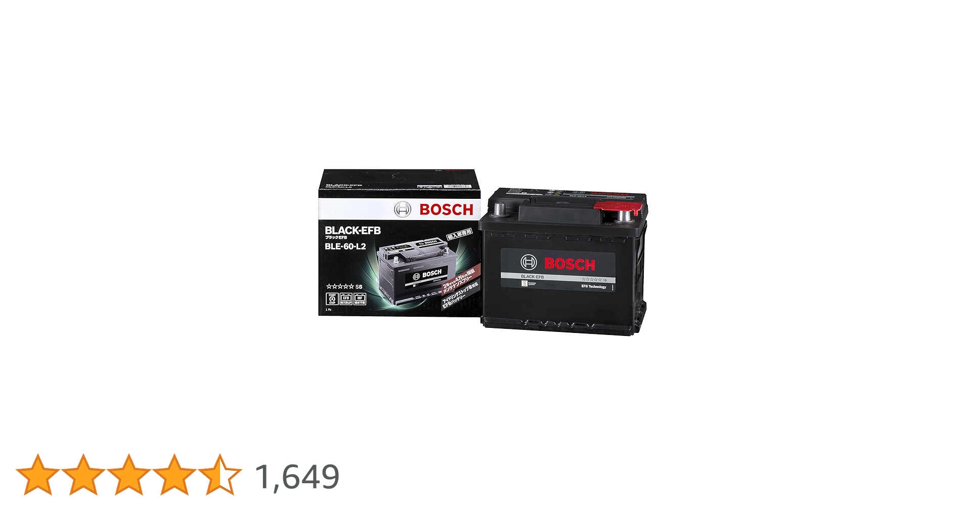 BOSCH (ボッシュ) バッテリー BLACK-EFB BLE-60-L2 Amazon.co.jp: BOSCH (ボッシュ) 国産車・輸入車バッテリー
