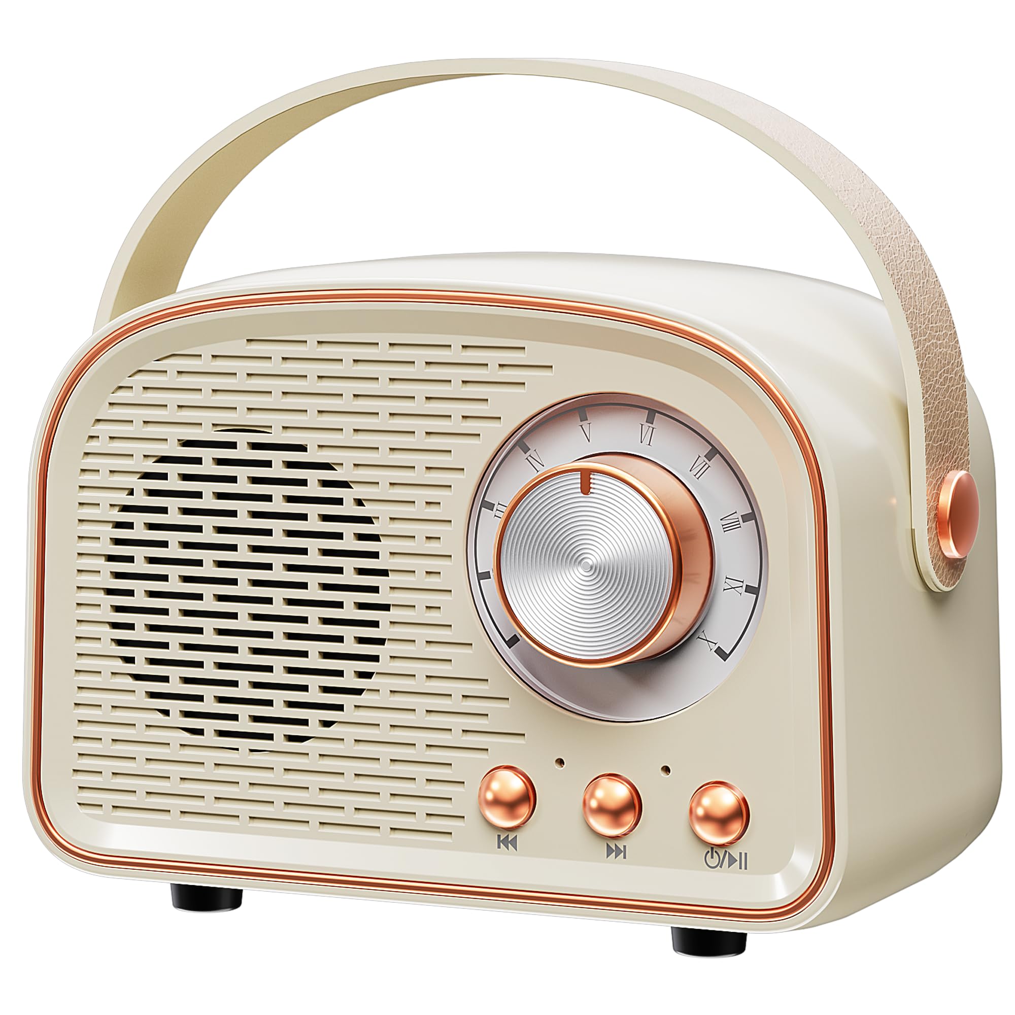 Photo 1 of Aresrora Retro Bluetooth Speaker - White