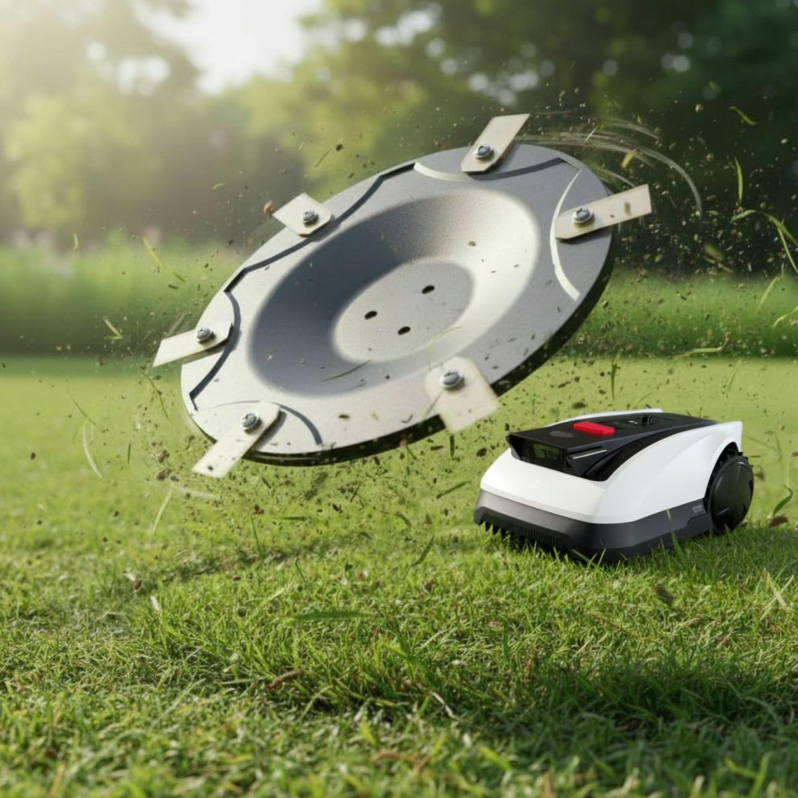 3DHerb 6er Messerscheibe kompatibel mit ECOVACS Goat O500 O600 O800 O1200 G1-800 G1-2000 G1 - Premium Mähteller aus glasfaserverstärktem Kunststoff für 6 Klingen