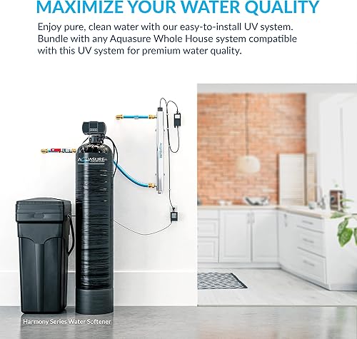 Miniatura 5 de Aquasure Quantum Series 8 GPM - Tubo de manga de cuarzo de repuesto ultravioleta ultravioleta para toda la casa AF-UV8-SLEEVE | Compatible con