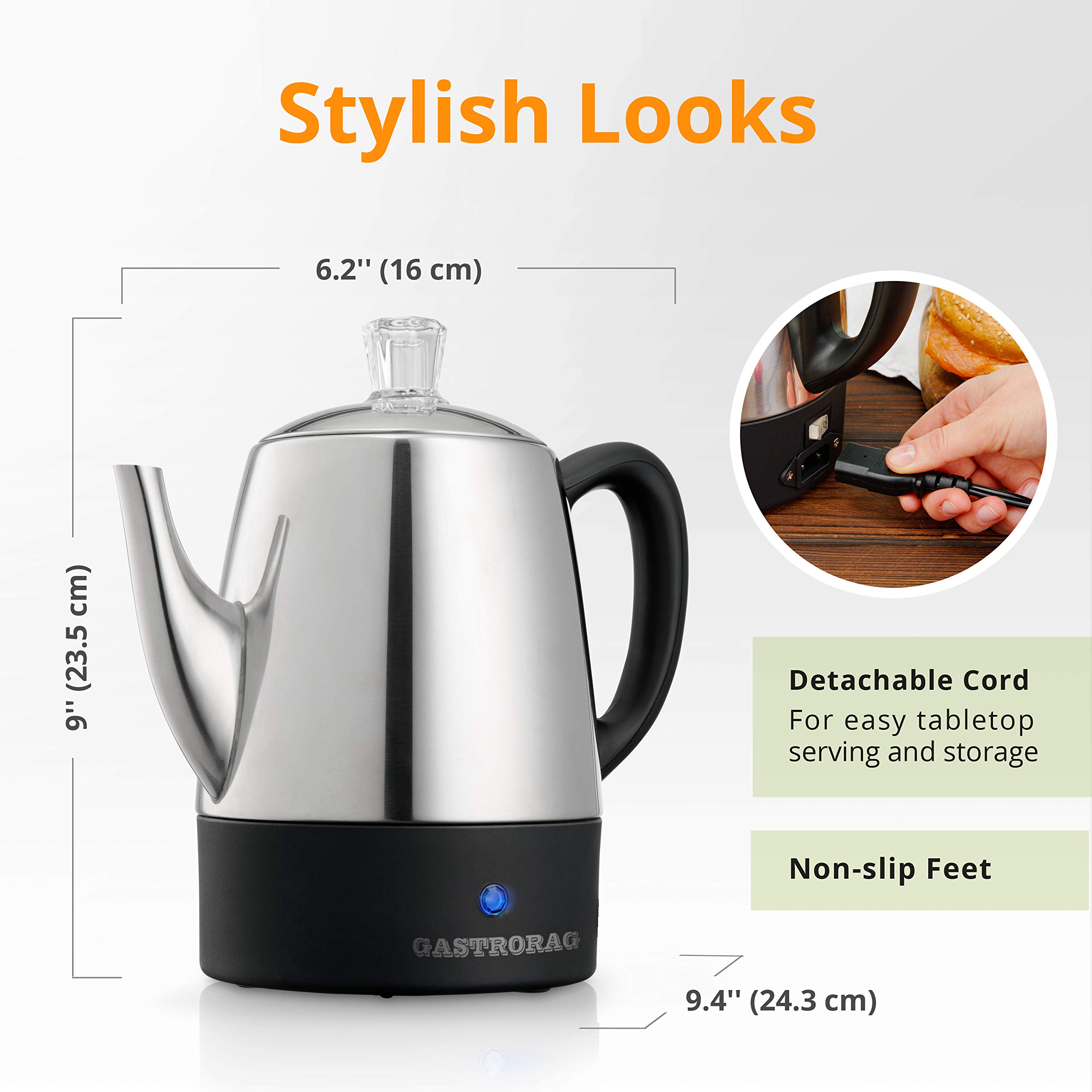 Gastrorag 4 Cup Electric Coffee 