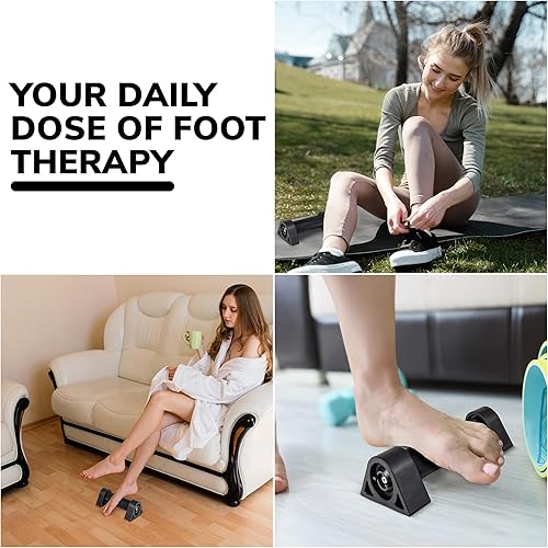 Miniatura 6 de Rodillo de pie prémium con núcleo de gel refrigerante, alivio de la fascitis plantar, masaje muscular portátil y profundo de tejido profundo, ruedas