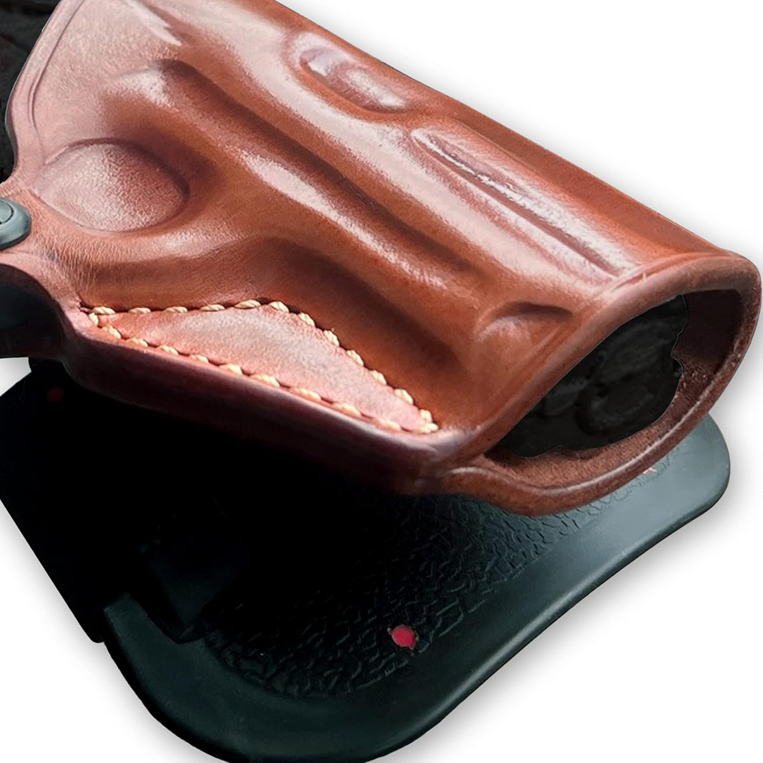 Masc Premium Leather OWB Paddle Holster Open Top Fits P938 3-inch, Right-Hand Draw, Brown Color #1098#
