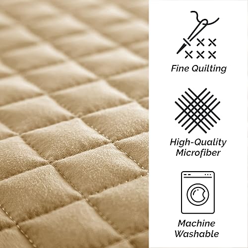 Vista 118 de Fundas Southshore Fine Linens Vilano Springs, para almohada, acolchadas, Microfibra, Pizarra, 20" x 36" 01 - Blanco brillante