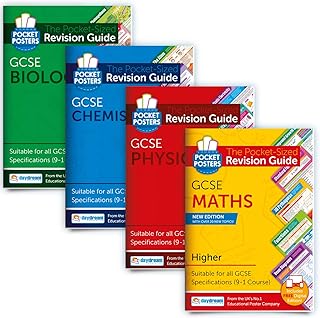 GCSE Maths (Higher), Biology, Chemistry & Physics Study Pack | Pocket Posters: Pocket-Sized Revision Guides | GCSE Specification | FREE digital editions, accessible on computers, phones and tablets!