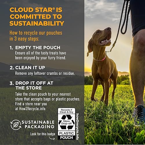 Miniatura 5 de Cloud Star Tricky Trainers - Golosinas suaves y masticables para entrenamiento de perros, bolsa de 14 onzas, sabor cheddar, ayuda de comportamiento