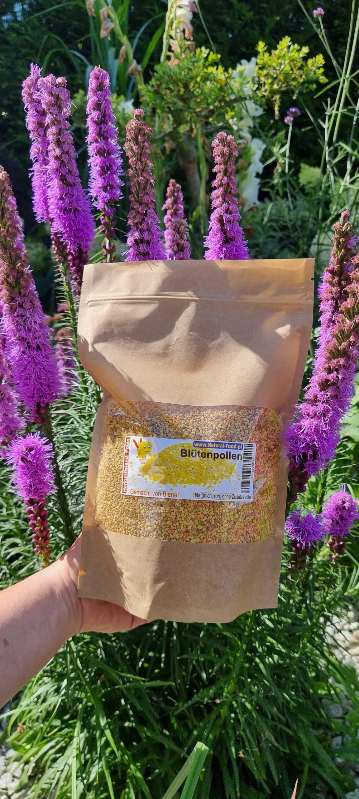 Natural Food Pollen d'abeille de Pologne - 1 kg - Frais - Fabriqué par les abeilles | Le pollen de fleur