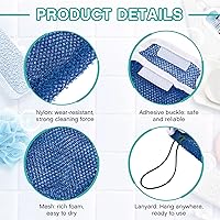 Vista 3 de 8 unidades de bolsa de jabón para el cuerpo, exfoliante corporal y soporte de jabón, jabones para barra de jabón, funda de jabón con cuerda, esponja