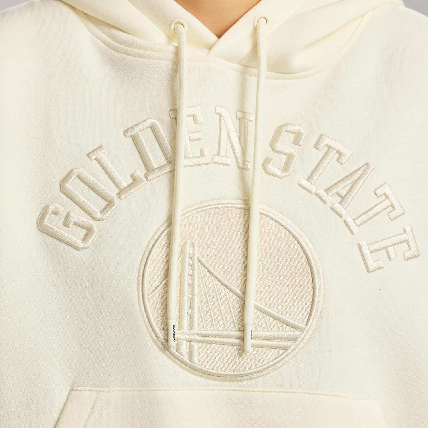 GAME 7 Women's NBA Officially Licensed Long Sleeve Hoodie - Tonal Pullover Embroidered Logo and Kanga Pocket