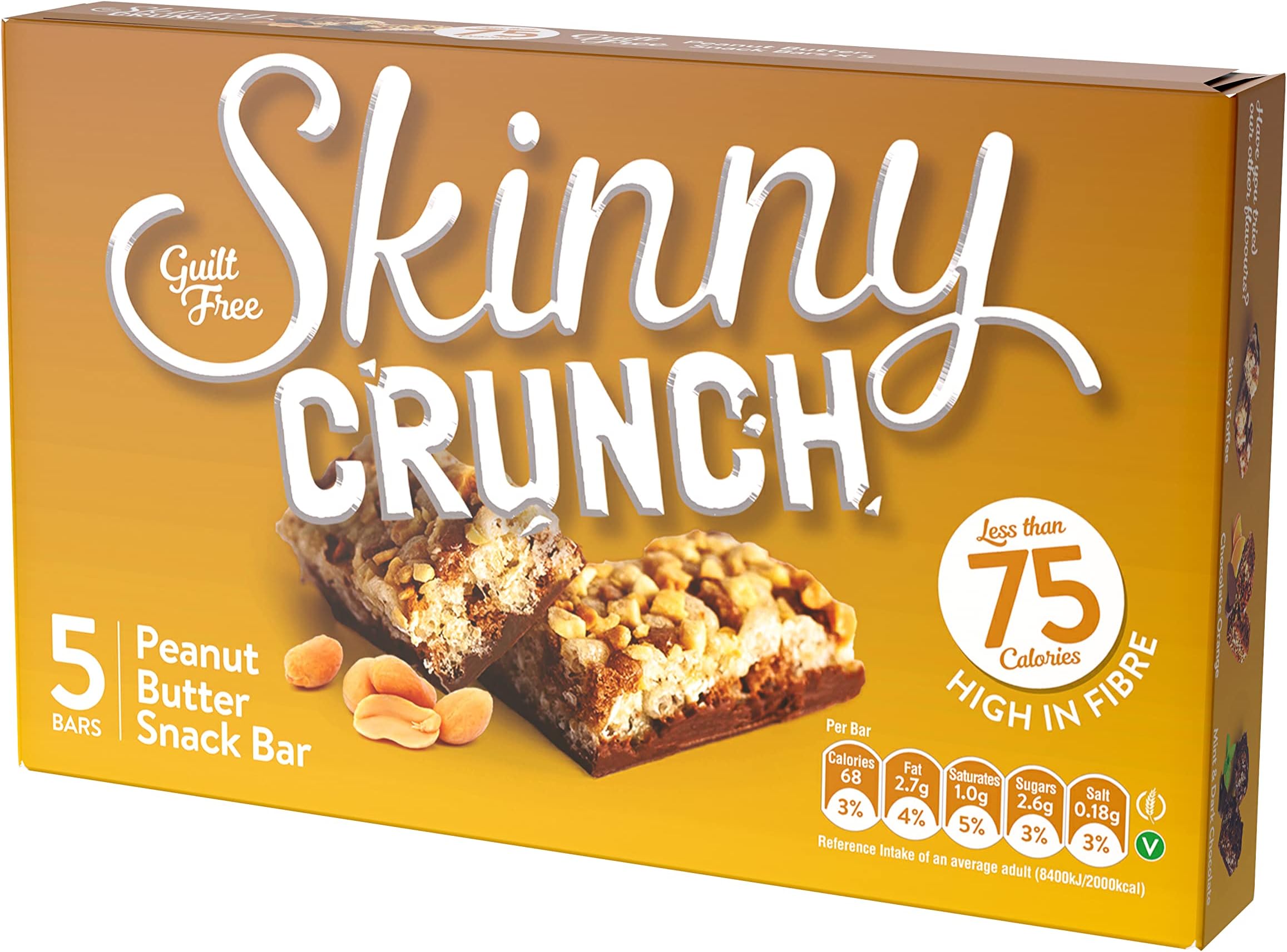Skinny Crunch Peanut & Chocolate 10x5x20g