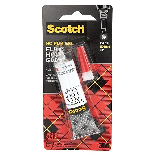 Scotch 3M 6047 Adhesivo de máxima resistencia, 1 onza, transparente, transparente