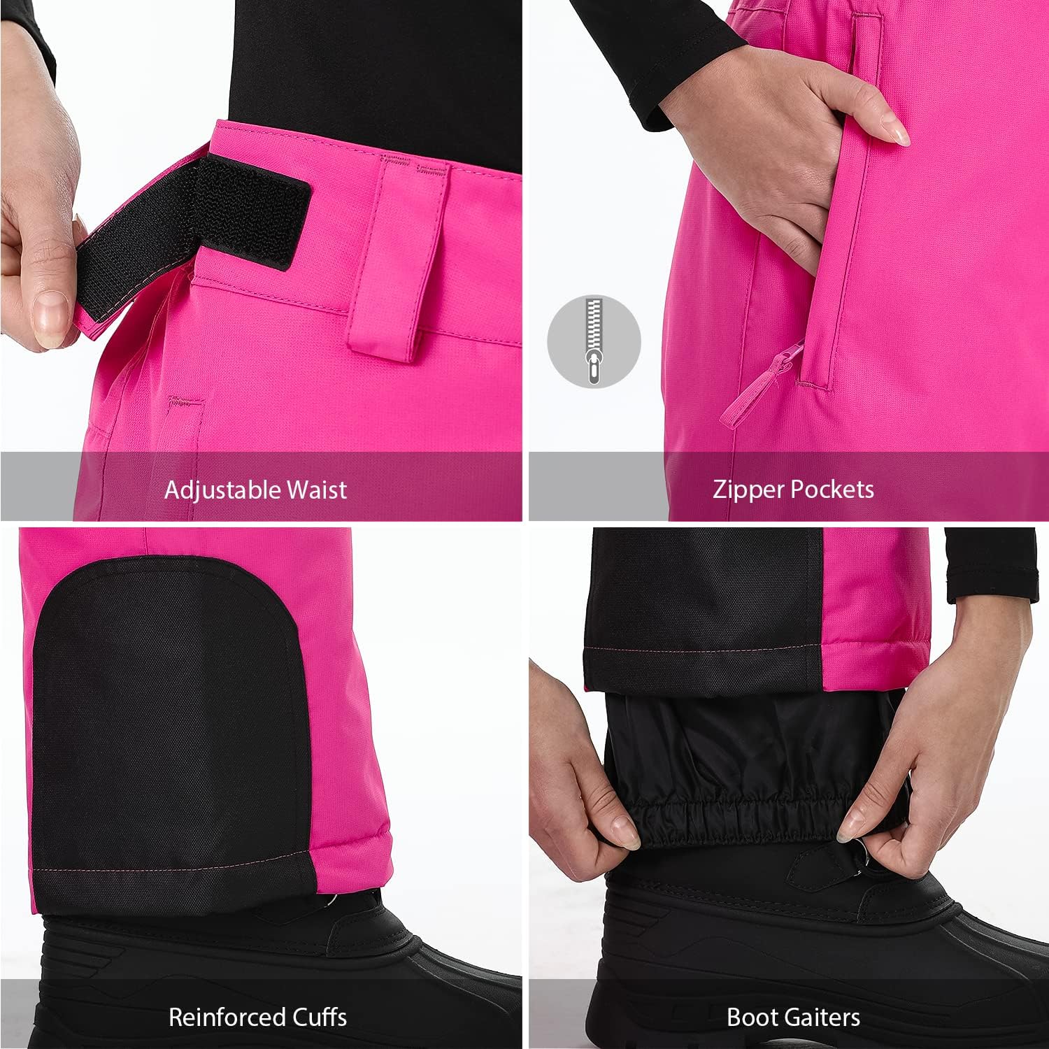 Sportneer Boys Snow Pants Girls Winter Youth Kids Waterproof Ski Pants : Clothing, Shoes & Jewelry