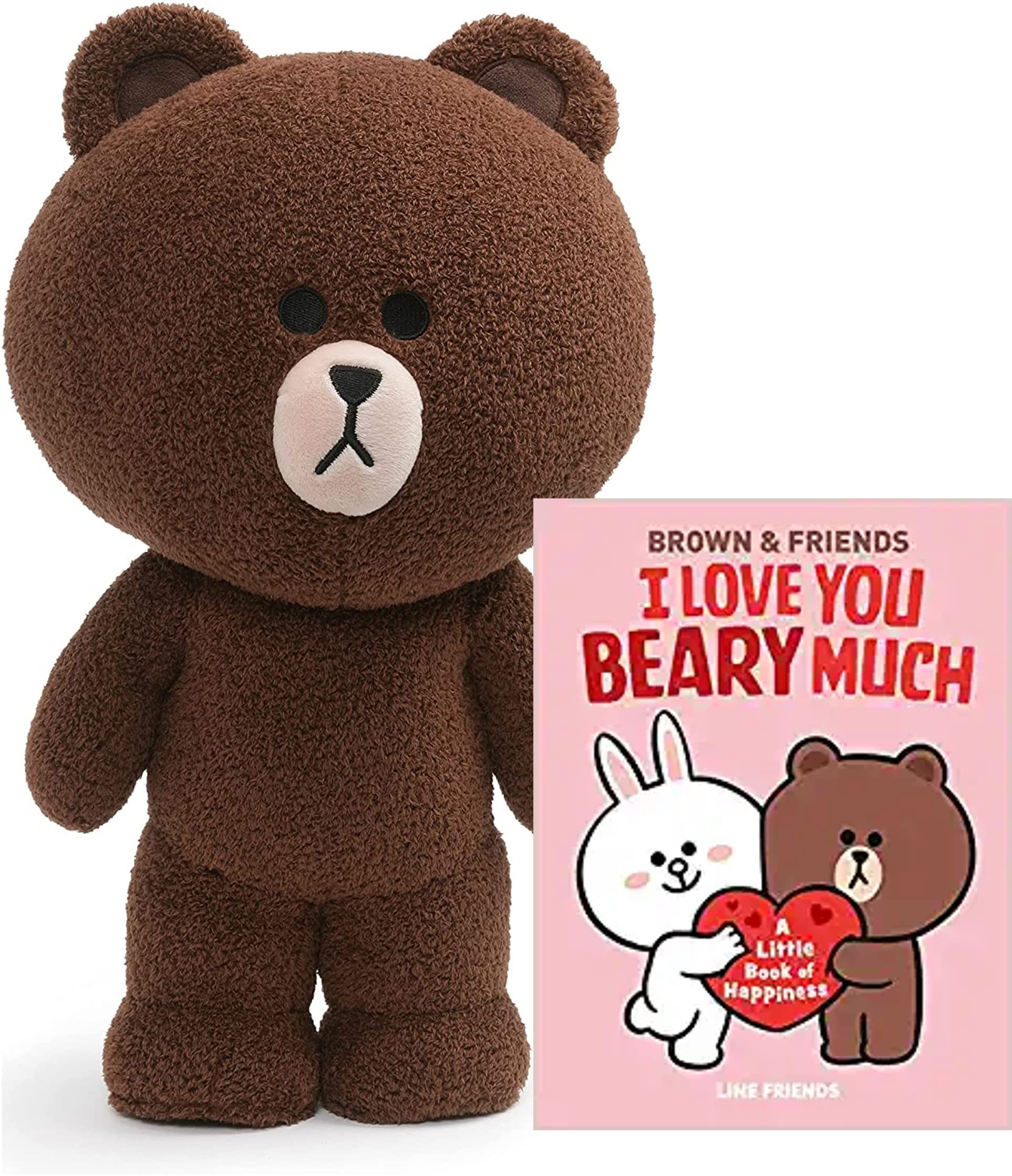 GUND Line Friends Brown and Book Playset