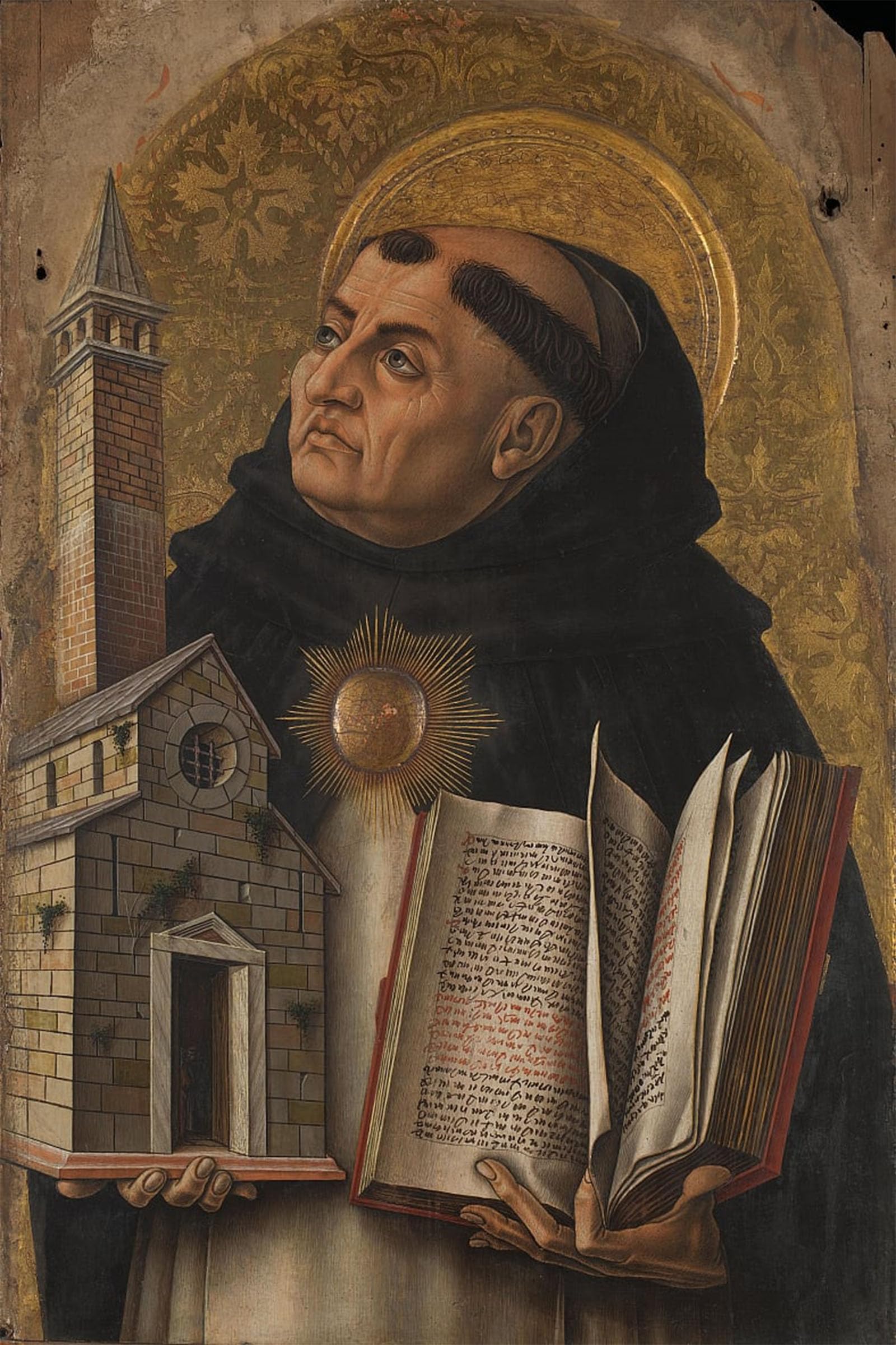 POSTERIIk Vintage Art Print Images Pictures Print Saint Aquinas by Carlo Crivelli Modern Colour Posters for Office Home Decor 60x90cm