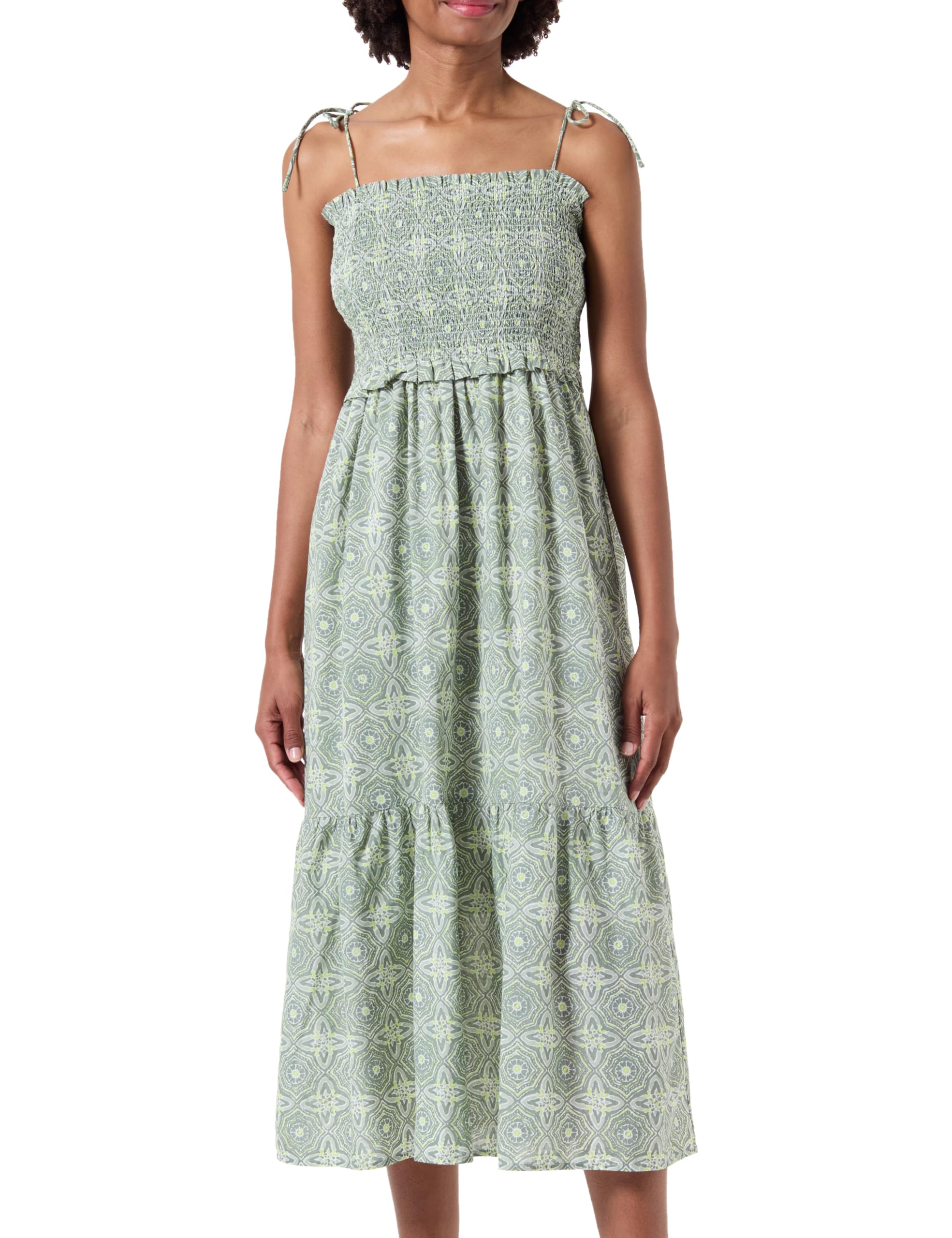 Only Women's Green Onlmiley Strap Smock Midi Dress Ptm Midi Dress, M