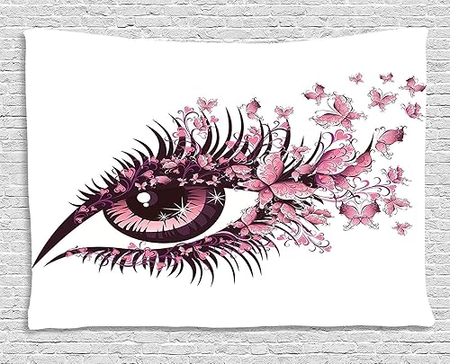 Miniatura 265 de Ambesonne Tapiz gótico, patio con hiedra encantada en la puerta antigua al bosque, colgante de pared ancho para dormitorio, sala de estar, 2-Verde