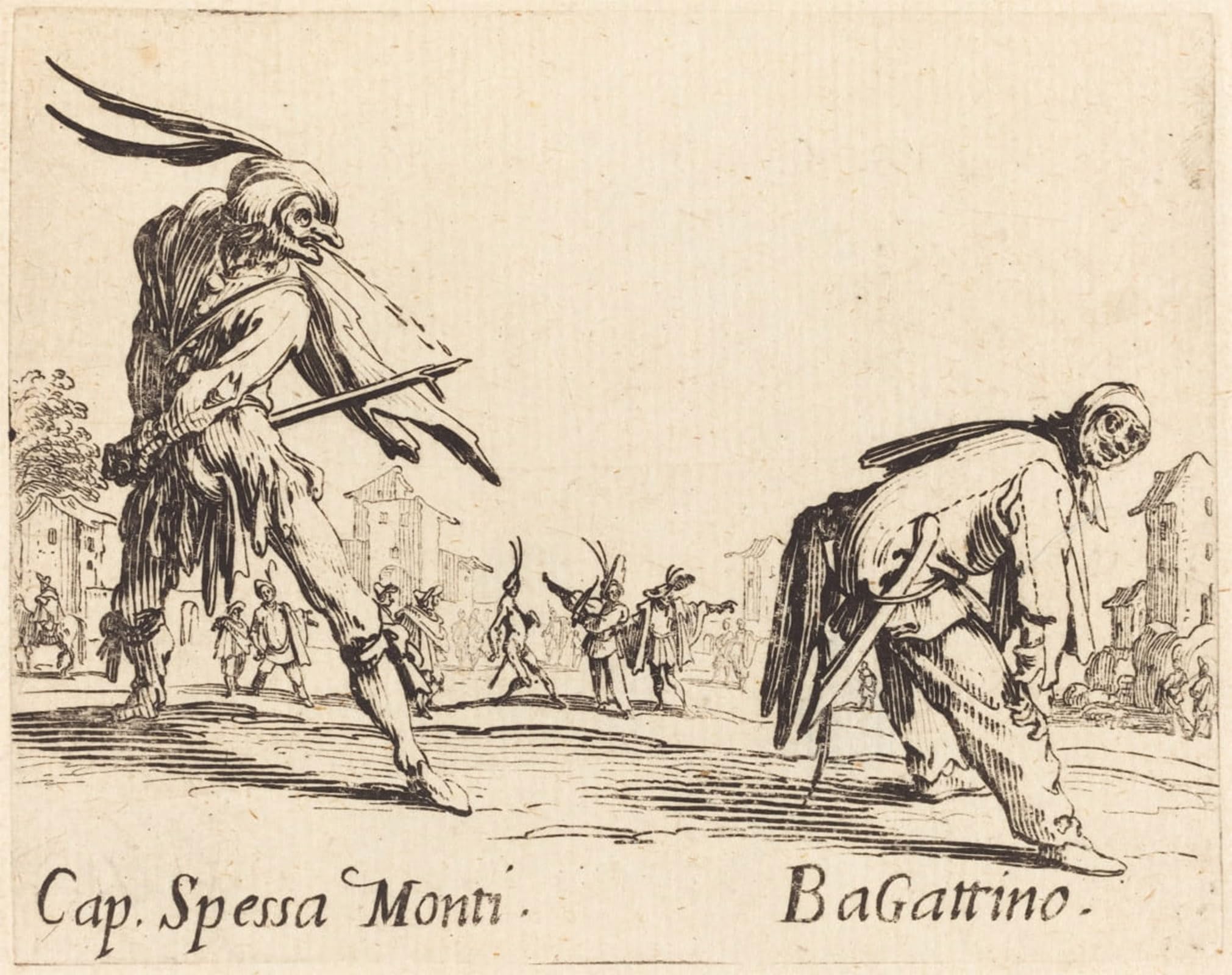 Tableaux de célèbres tableaux mural Jacques Callot pour habiller un grand mur vide - 5