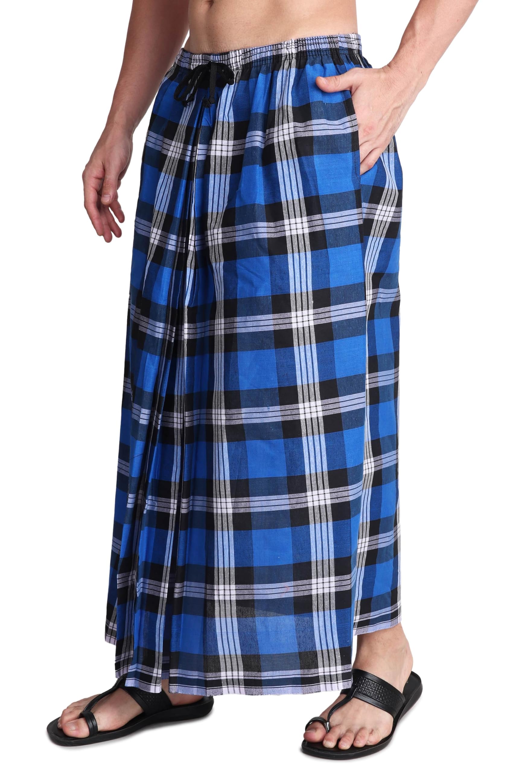 Gowri TexElastic Premium Lungi with Dual Packet Pack of 1