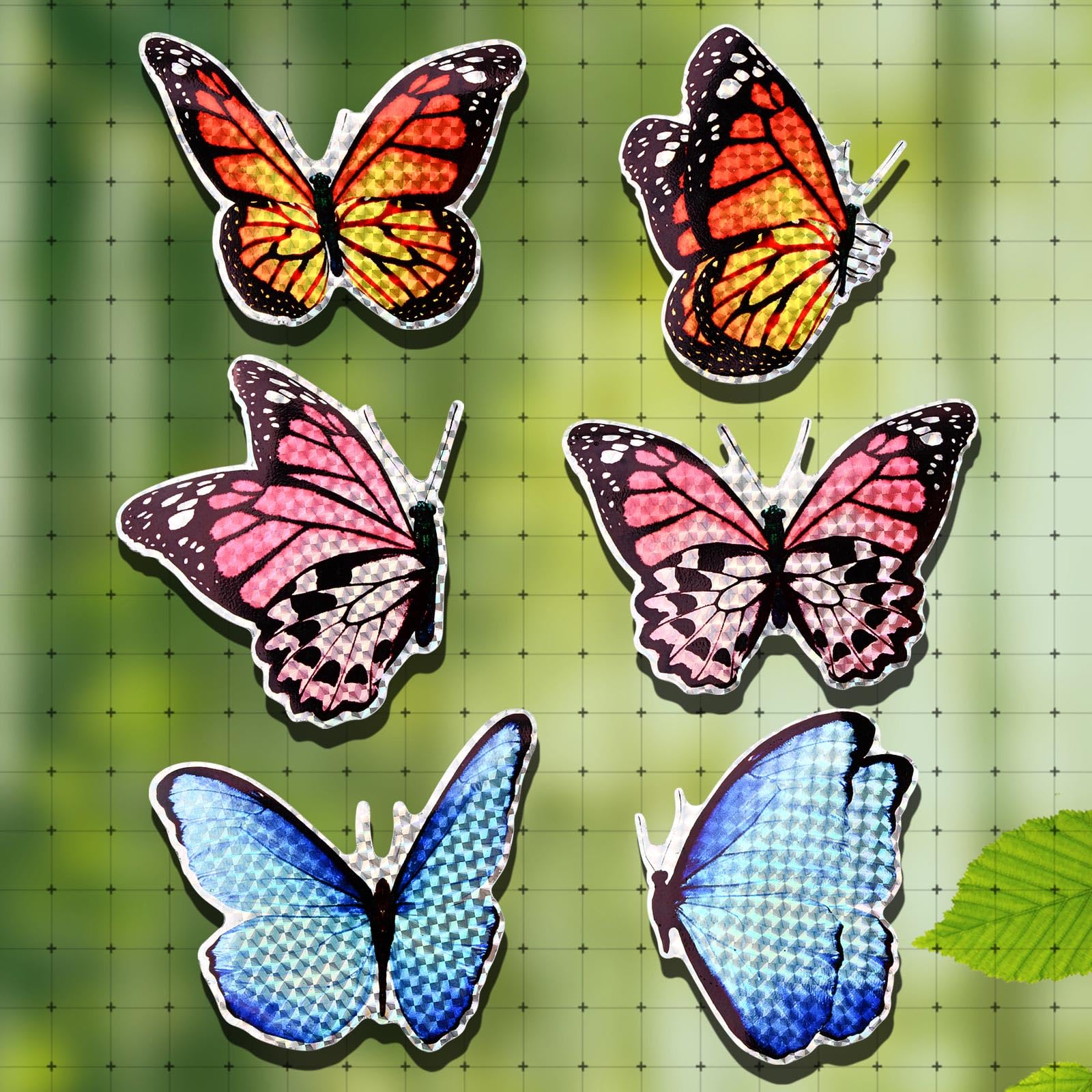 Adesivi Magnetici Per Finestre A Forma Di Colibrì - 12 Pezzi (6 Paia) - Decorazione Per Porte E Finestre Con Schermo In PVC - Anticollisione Per Uccelli