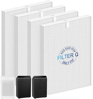 4 Pack 5510 5520 5530 Filter Q For Winix 5510 5520 5530 Air Purifier