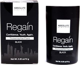 Regain Hair Fibers by Absolute 0.35oz/10g (Black)