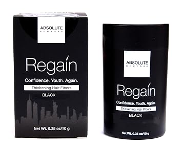 Regain Hair Fibers by Absolute 0.35oz/10g Black
