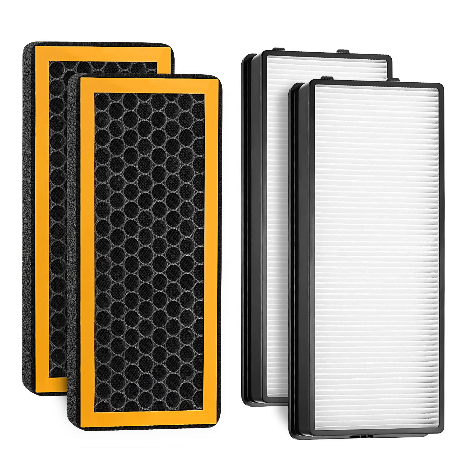 Air Filter Replacement for HoMedics Tower Air Purifier AT-PET01, AT-PET02, and AR-45 (4-Pack)