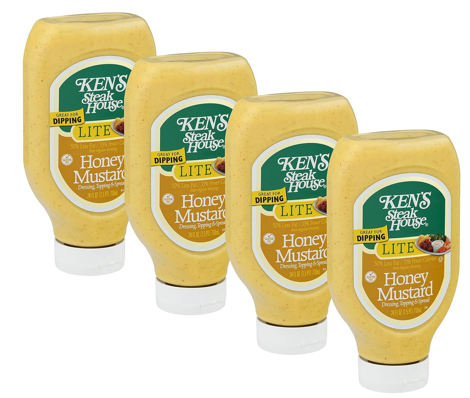 Ken's Steak House LITE Honey Mustard 24 oz Squeezable