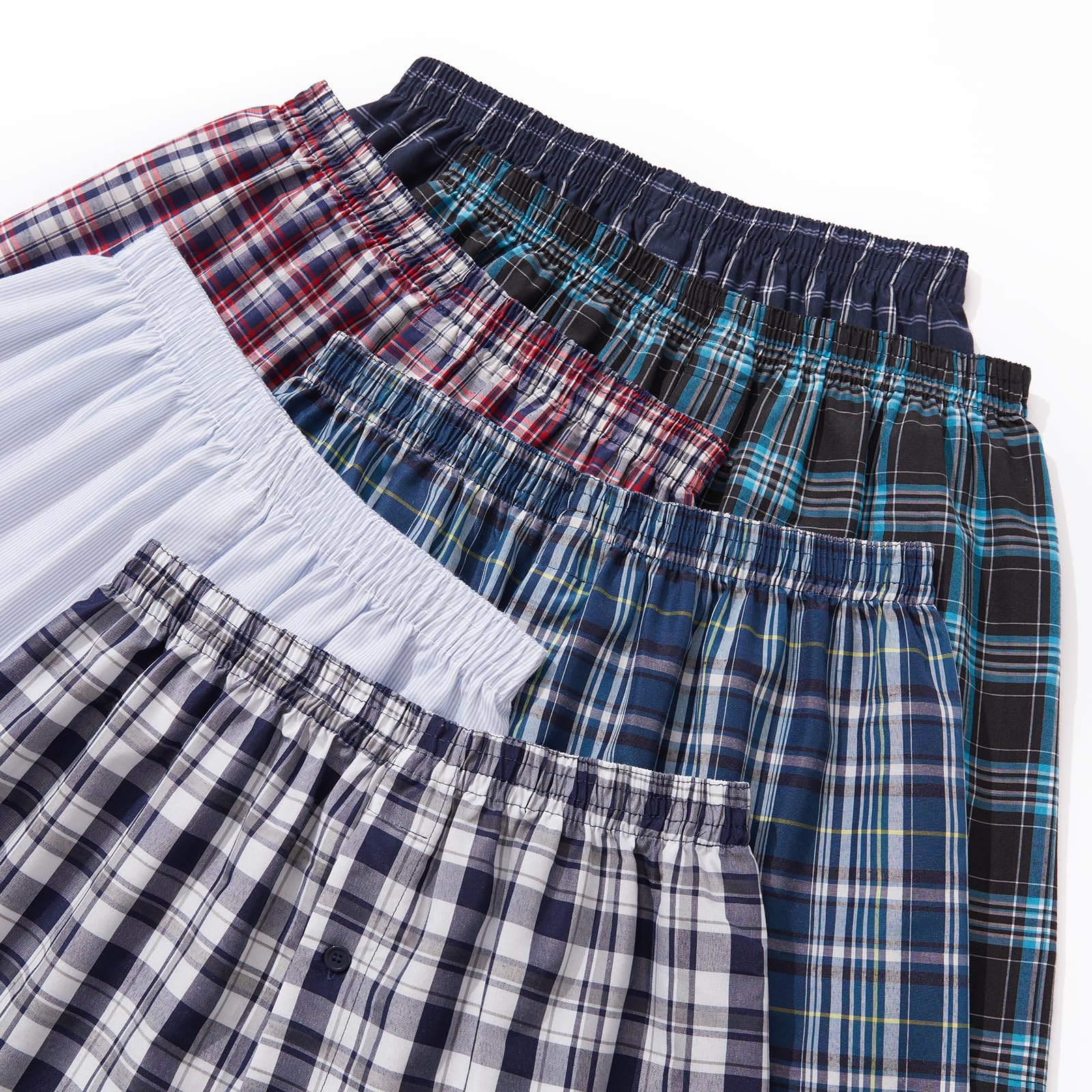 JupiterSecret Lot Caleçon Homme Américain Boxer Homme Coton Doux Calecon Homme Confortable Taille Élastique, 6 ou 10 Pièces