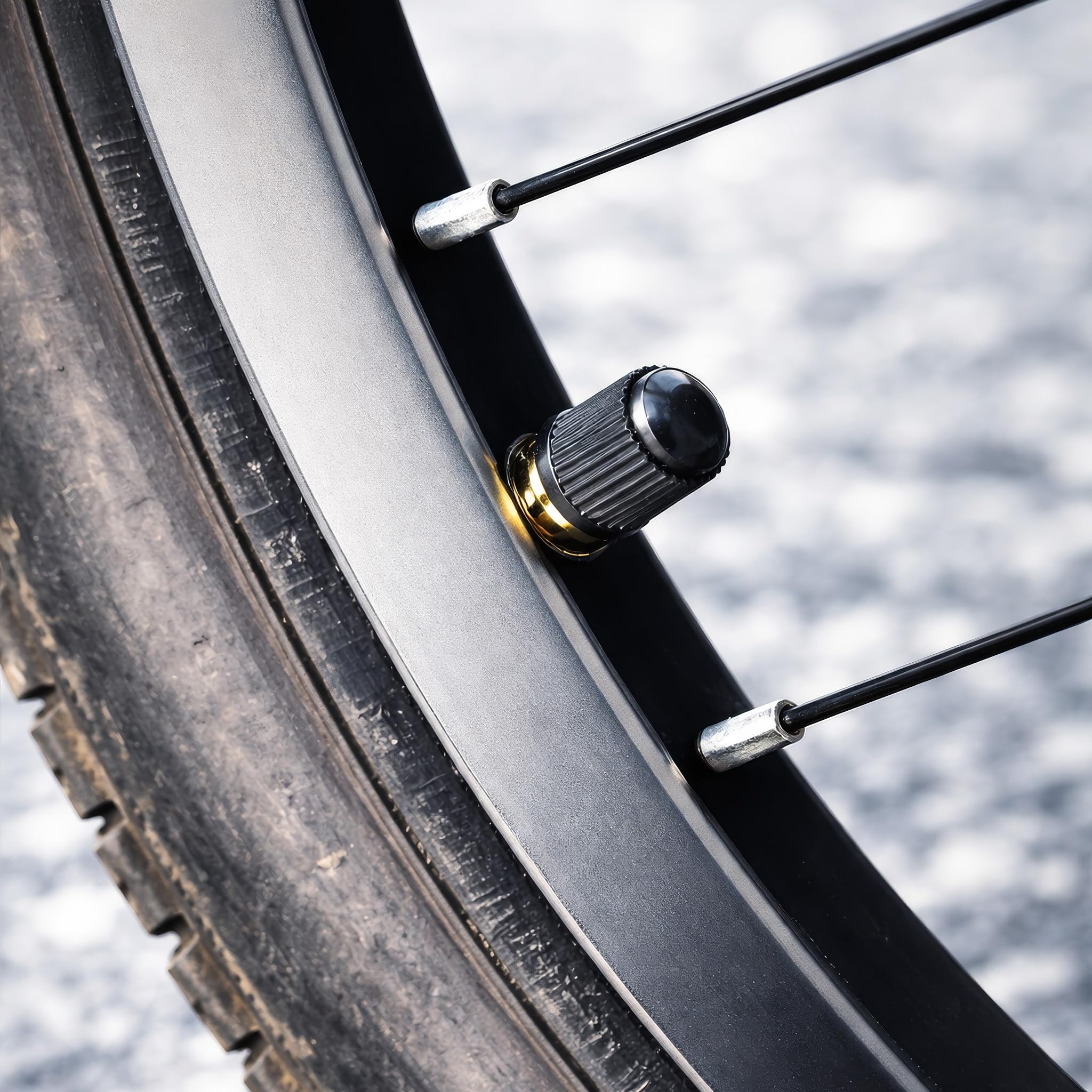 10 Tappi Coprivalvola per Pneumatici – Compatibili con Auto, SUV, Moto, Bici – Coperture Valvola Schrader Resistenti con Guarnizione Interna (Nero)