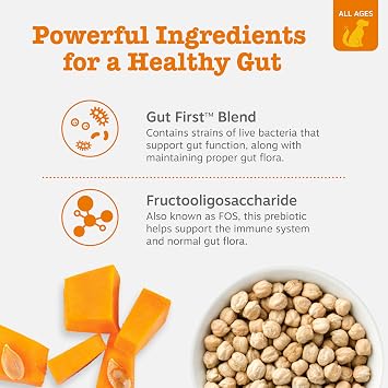 Zesty Paws Probiotics for Dogs - Gut Health Soft Chews, Pumpkin, 90 Ct