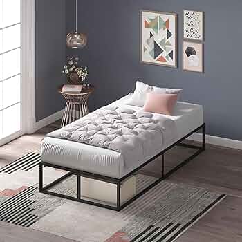 ムーンサルトプレス Metal Platform Bed Frame Non-Slip Design/No Box Spring