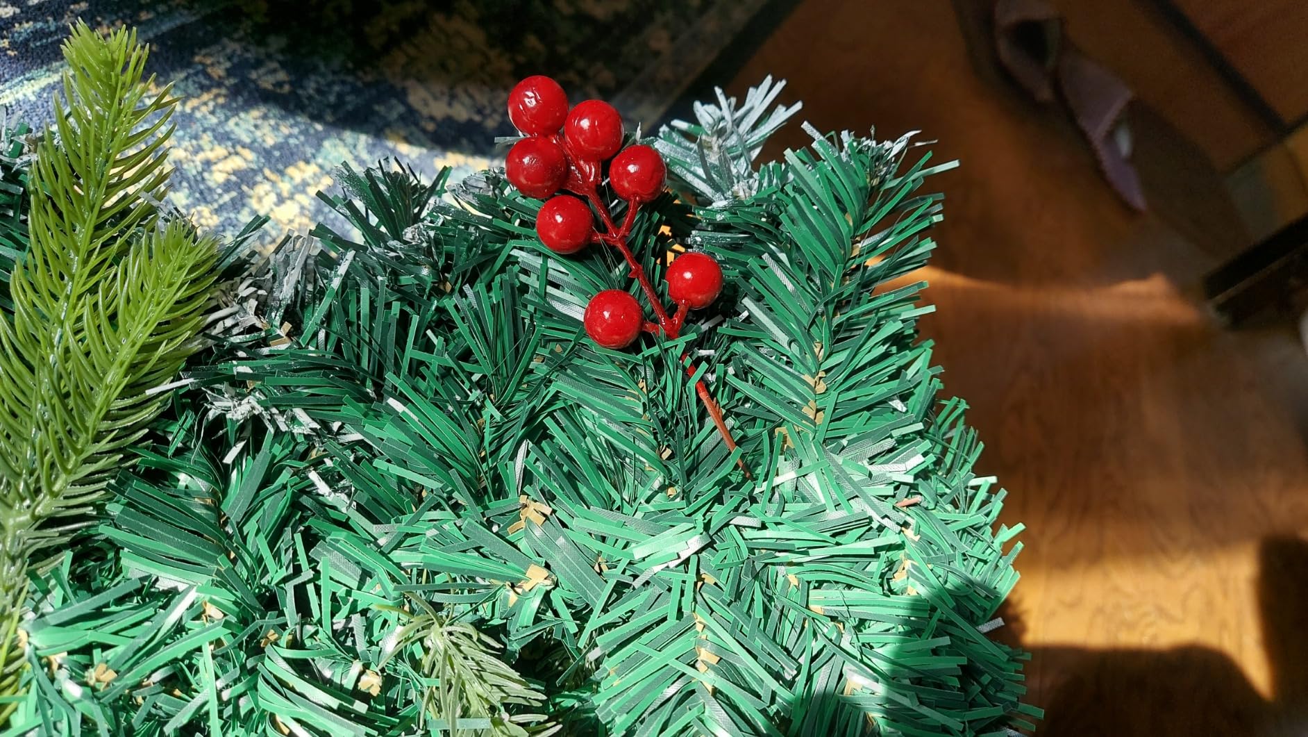 Ghirlanda Natalizia Grinch - Decorazione Porta 35x45 Cm Con Babbo Natale Ladro In Iuta - Foto 8