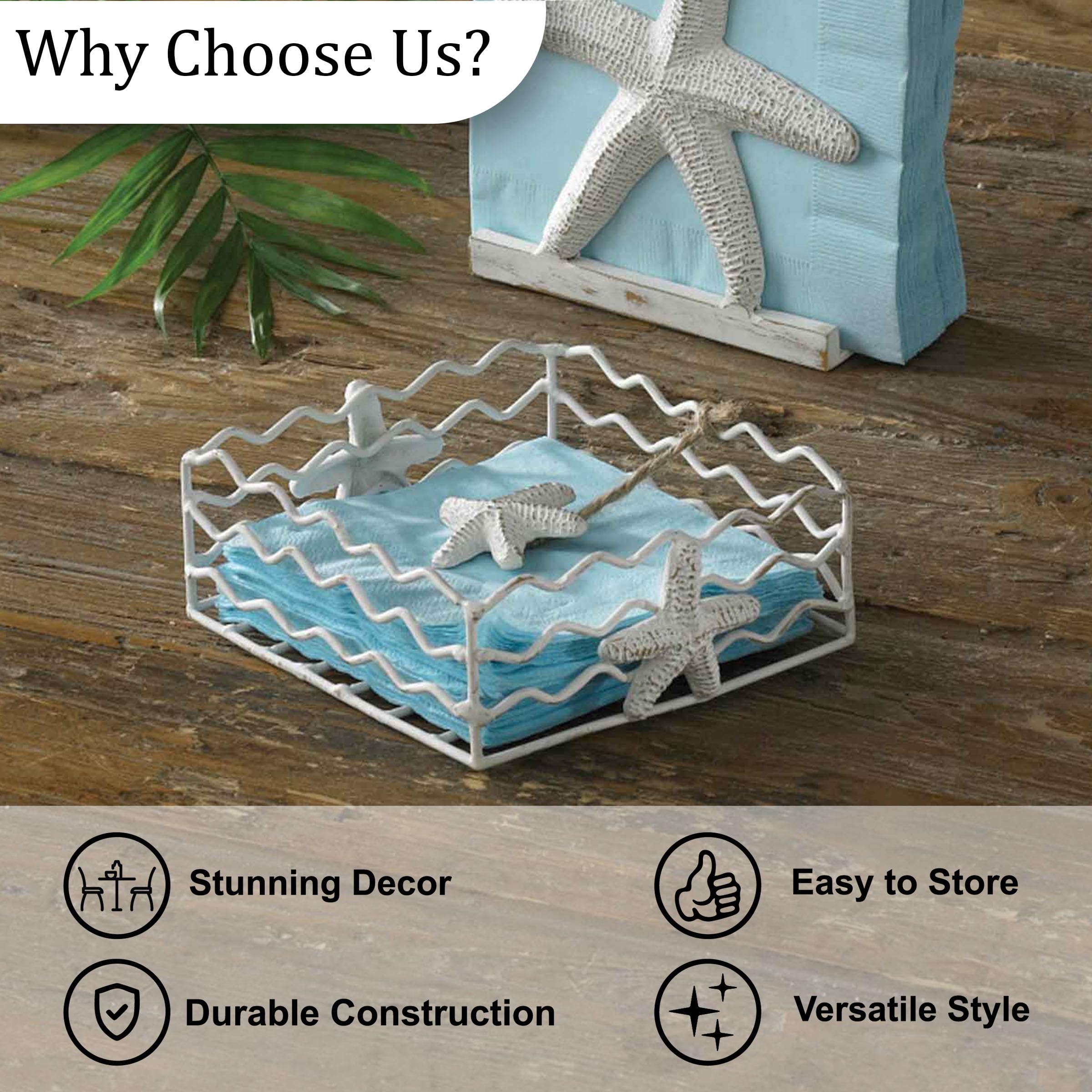 Starfish Beverage Napkin Holder