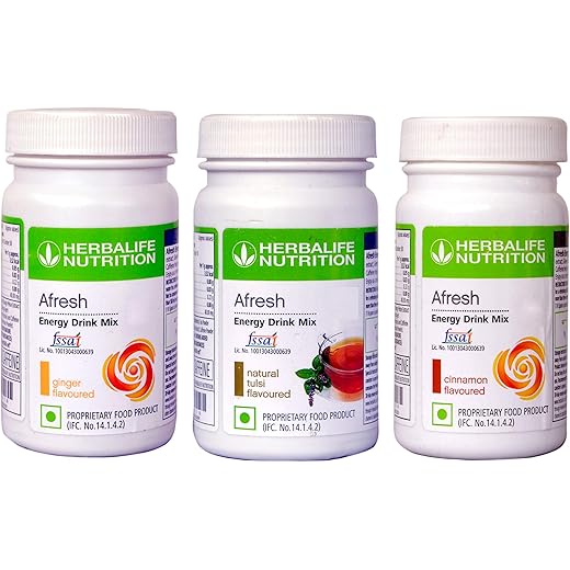 Herbalife Afresh Energy Drink Mix Pack of 3