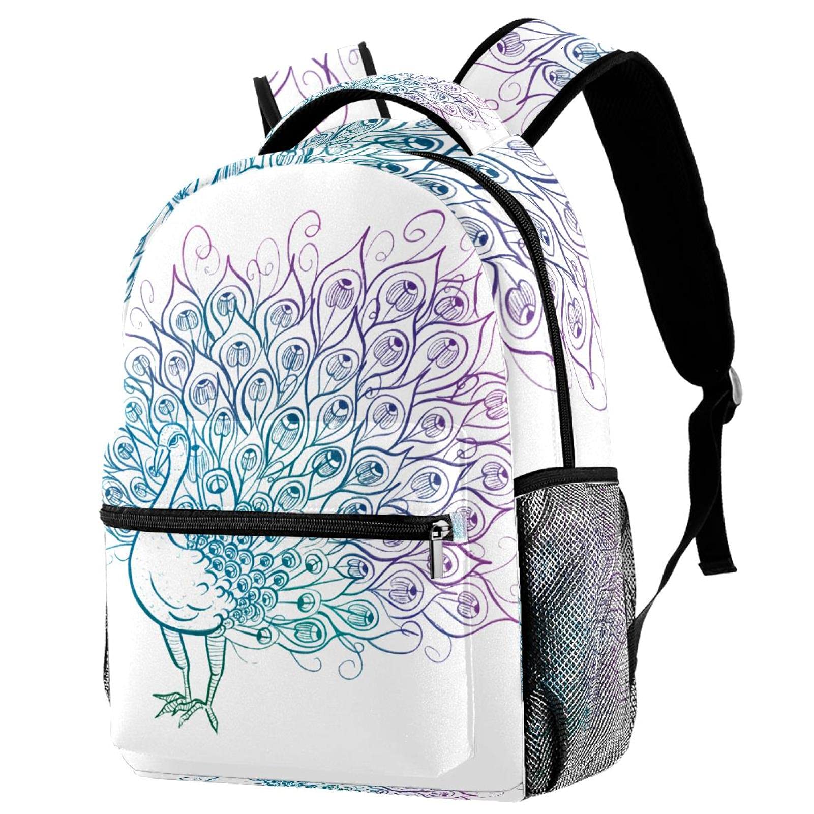Sac à dos paon léger avec compartiment ordinateur - 7