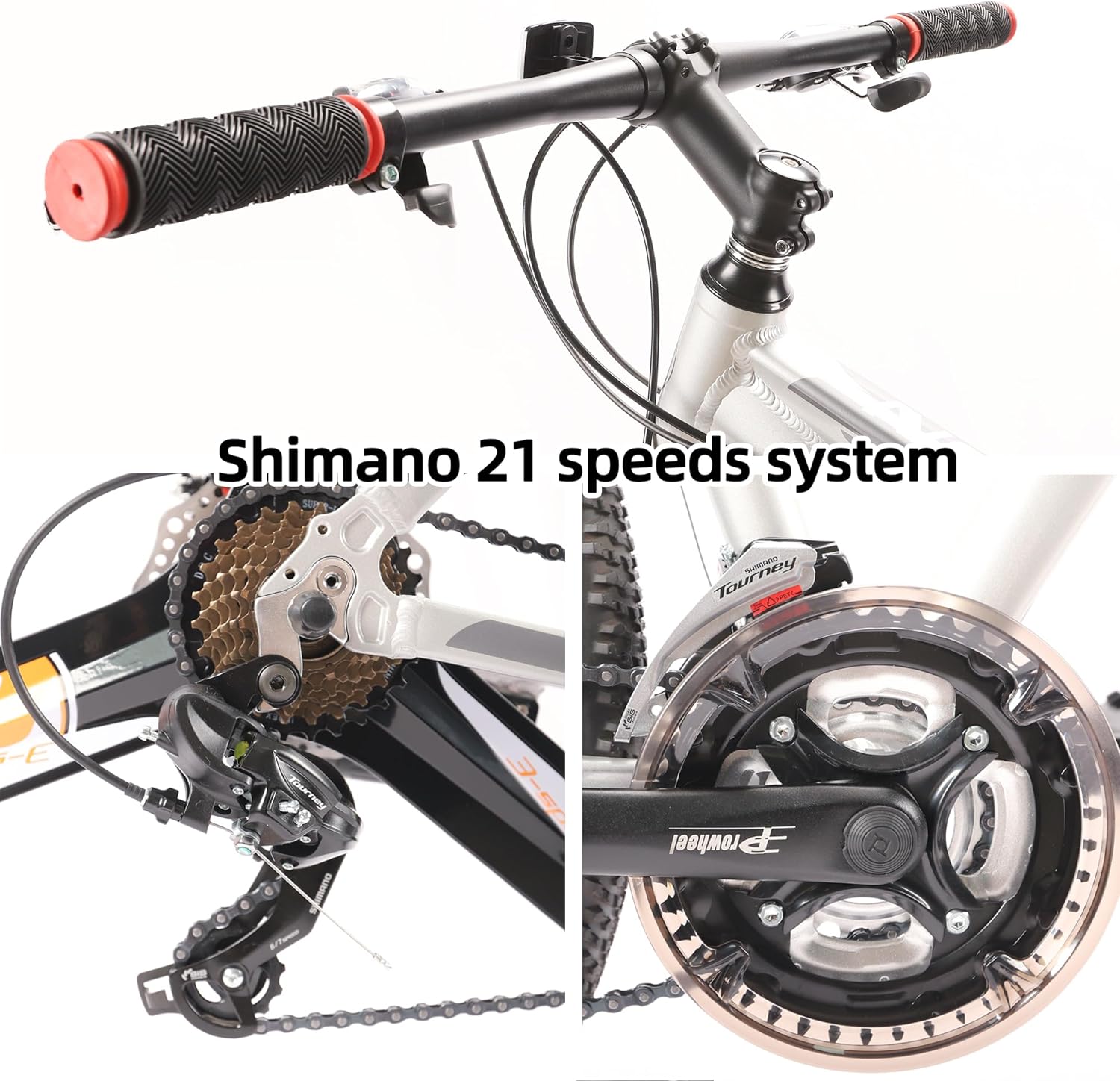 29 Inch Aluminum Mountain Bike,19 Inch Frame 21 Speed Bicycle, 29ER Bike, Lock-Out Suspension Fork MTB for Mens