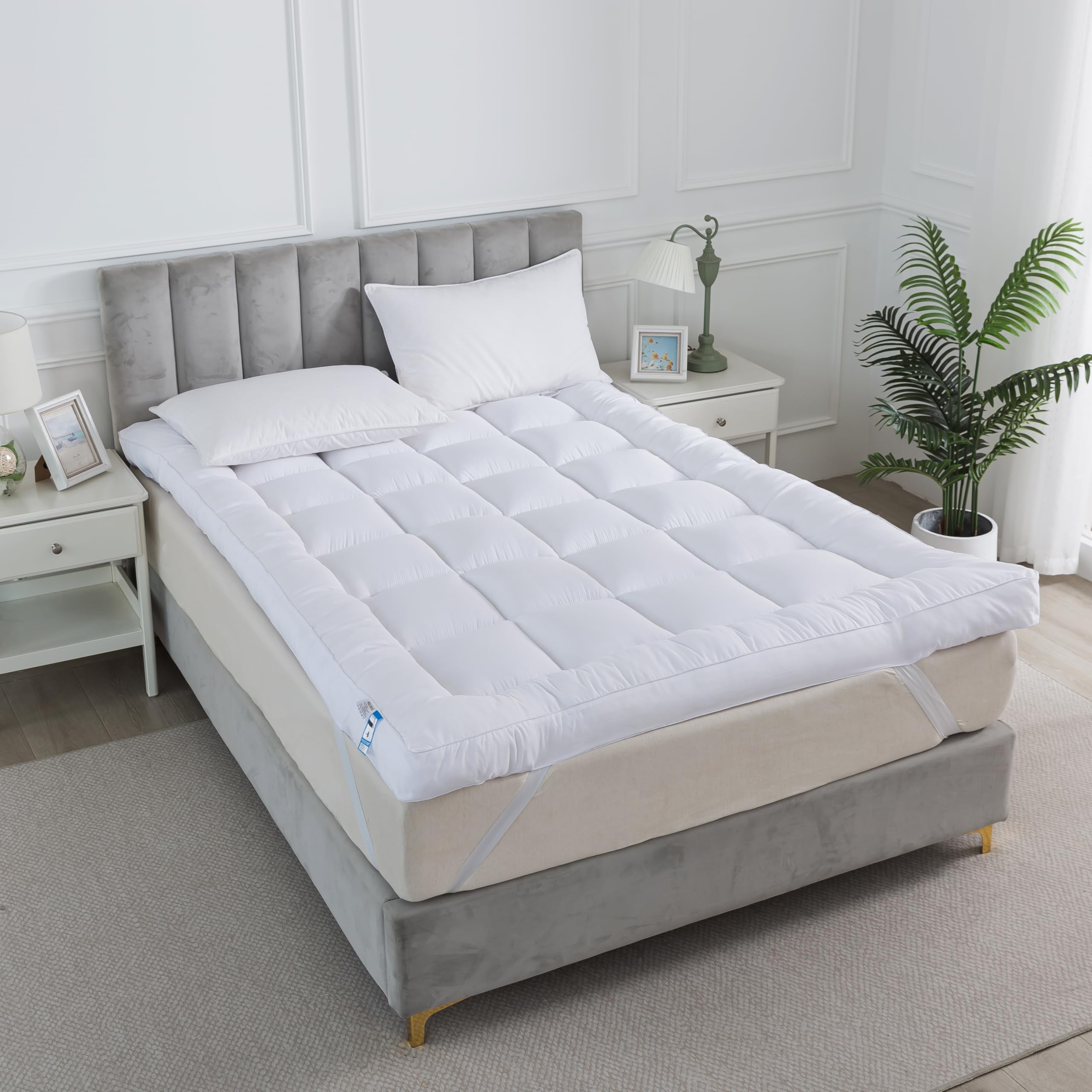 AR'S HOTEL QUALITY(Microlite) MICRO FIBER MATTRESS TOPPER THICK 5 CM,BOX STITCHED,ANTI ALLERGENIC (Single)